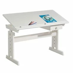 IDIMEX Kinderschreibtisch FLEXI Höhenverstellbar In Weiß