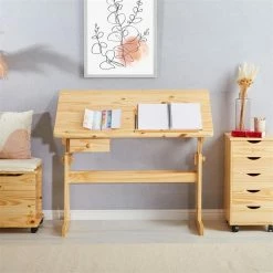 IDIMEX Kinderschreibtisch FLEXI Höhenverstellbar In Natur -Betten & Zubehör Verkäufe 7222 AC1