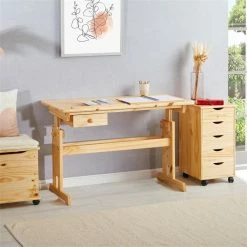 IDIMEX Kinderschreibtisch FLEXI Höhenverstellbar In Natur -Betten & Zubehör Verkäufe 7222 AC3