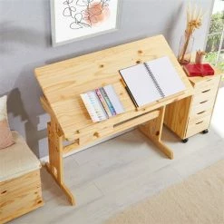 IDIMEX Kinderschreibtisch FLEXI Höhenverstellbar In Natur -Betten & Zubehör Verkäufe 7222 AC4