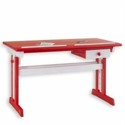 IDIMEX Kinderschreibtisch Weiß/rot FLEXI 10 IDIMEX Kinderschreibtisch Weiß/rot FLEXI -Betten & Zubehör Verkäufe 7225 2