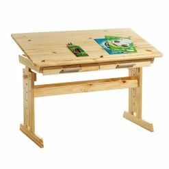 IDIMEX Kinderschreibtisch OLIVIA Aus Kiefer Mit Schubladen In Natur