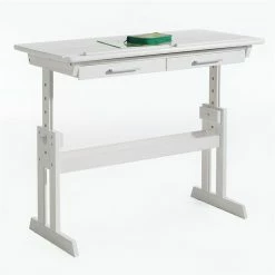 IDIMEX Kinderschreibtisch OLIVIA Aus Kiefer Mit Schubladen In Weiß -Betten & Zubehör Verkäufe 7227 2