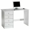 IDIMEX Schreibtisch ARNE Mit 4 Schubladen In Weiß -Betten & Zubehör Verkäufe 7239 0