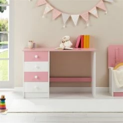 IDIMEX Schreibtisch ARNE Mit 4 Schubladen In Weiß/rosa -Betten & Zubehör Verkäufe 7241 AC1
