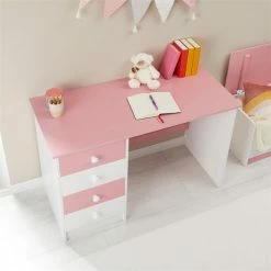 IDIMEX Schreibtisch ARNE Mit 4 Schubladen In Weiß/rosa -Betten & Zubehör Verkäufe 7241 AC3