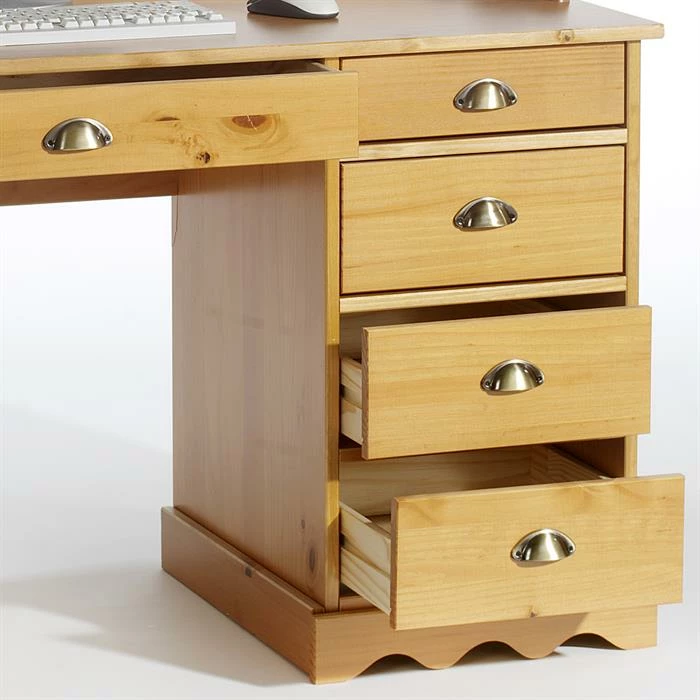 IDIMEX Schreibtisch COLETTE Mit Aufsatz Honigfarben 5 IDIMEX Schreibtisch COLETTE Mit Aufsatz Honigfarben – Bild 3