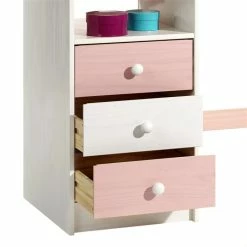 IDIMEX Kinderschreibtisch KEVIN Neigungsverstellbar Weiß/rosa -Betten & Zubehör Verkäufe 7258 3 N1