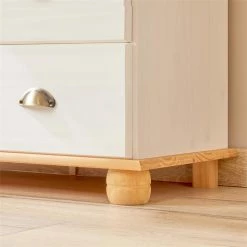 IDIMEX Sekretär GOMES Mit 3 Schubladen Und 2 Fächer Aus Kiefer Weiß/braun -Betten & Zubehör Verkäufe 7274 AC5