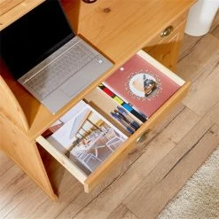 IDIMEX Sekretär TOM Mit 2 Schubladen, Rollladen Und 1 Tür Aus Massiver Kiefer Gebeizt -Betten & Zubehör Verkäufe 7276 AC6