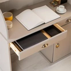 IDIMEX Sekretär TOM Mit 2 Schubladen, Rollladen Und 1 Tür Aus Massiver Kiefer In Grau -Betten & Zubehör Verkäufe 7277 AC5