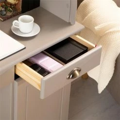 IDIMEX Sekretär TOM Mit 2 Schubladen, Rollladen Und 1 Tür Aus Massiver Kiefer In Grau -Betten & Zubehör Verkäufe 7277 AC6