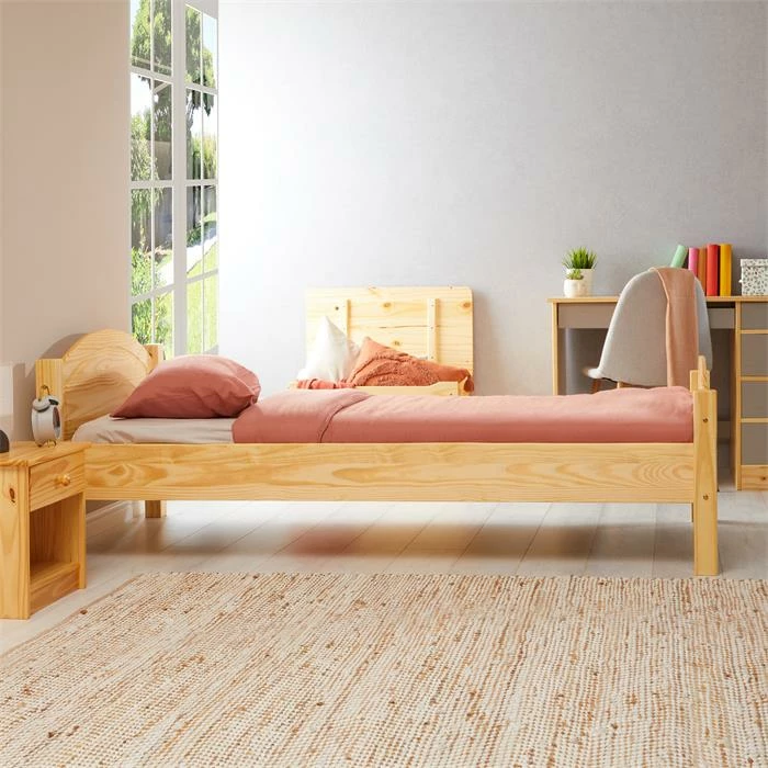 IDIMEX Massivholzbett FLIMS In Natur 90 X 190 Cm 4 IDIMEX Massivholzbett FLIMS In Natur 90 X 190 Cm – Bild 2