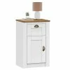 IDIMEX Nachttisch BOLTON Mit 1 Schublade, Kiefer In Weiß/braun -Betten & Zubehör Verkäufe 80165 0