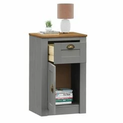 IDIMEX Nachttisch BOLTON Mit 1 Schublade, Kiefer In Grau/braun -Betten & Zubehör Verkäufe 80166 2
