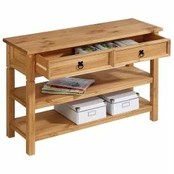 IDIMEX Konsole TEQUILA, Kiefer Massiv, Mit 1 Schubladen Und 2 Ablageflächen, Mexiko -Betten & Zubehör Verkäufe 80875 2