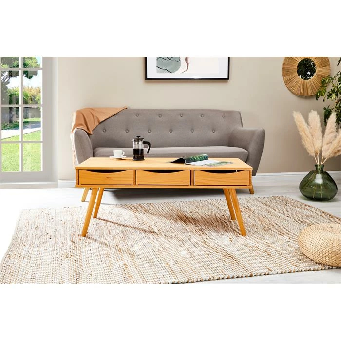 IDIMEX Couchtisch JULIE In Braun, Kiefer Massiv 4 IDIMEX Couchtisch JULIE In Braun, Kiefer Massiv – Bild 2