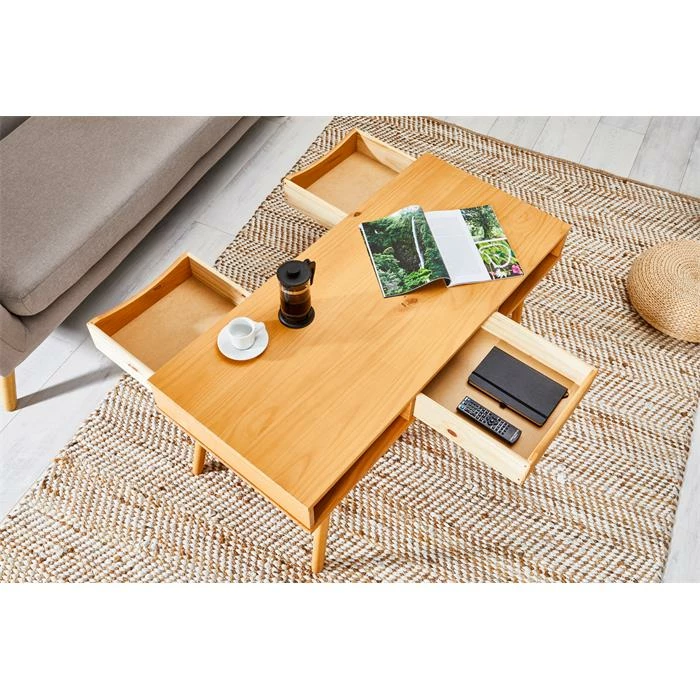 IDIMEX Couchtisch JULIE In Braun, Kiefer Massiv 6 IDIMEX Couchtisch JULIE In Braun, Kiefer Massiv – Bild 4