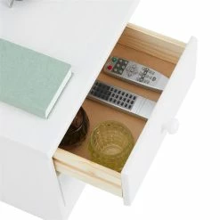 IDIMEX Nachttisch RONDO Aus Kiefer Mit 2 Schubladen, In Weiß -Betten & Zubehör Verkäufe 8101 4