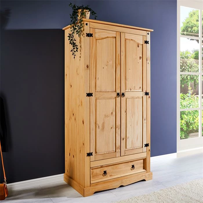 IDIMEX Kleiderschrank TEQUILA, Kiefer Massiv, Mexiko 4 IDIMEX Kleiderschrank TEQUILA, Kiefer Massiv, Mexiko – Bild 2