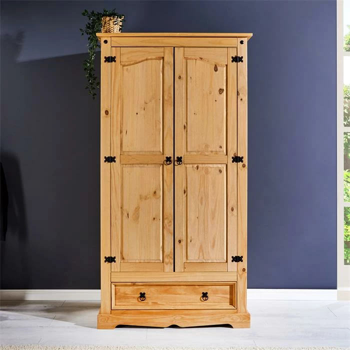 IDIMEX Kleiderschrank TEQUILA, Kiefer Massiv, Mexiko 5 IDIMEX Kleiderschrank TEQUILA, Kiefer Massiv, Mexiko – Bild 3