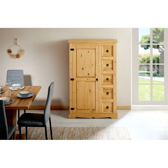 IDIMEX Brotschrank TEQUILA, Massiver Kiefer Gebeizt, Mexiko 7 IDIMEX Brotschrank TEQUILA, Massiver Kiefer Gebeizt, Mexiko – Bild 5