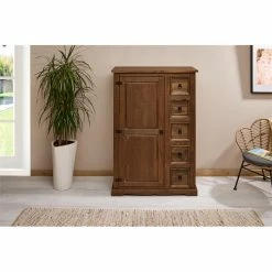 IDIMEX Brotschrank TEQUILA,Kiefer Massiv Braun, Mexiko Stil -Betten & Zubehör Verkäufe 81428 A1