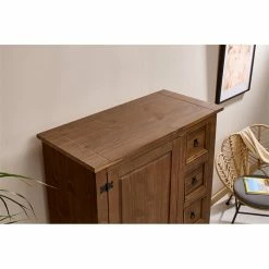 IDIMEX Brotschrank TEQUILA,Kiefer Massiv Braun, Mexiko Stil -Betten & Zubehör Verkäufe 81428 A5