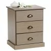 IDIMEX Nachttisch PARIS Mit 3 Schubladen, In Taupe -Betten & Zubehör Verkäufe 84141 0