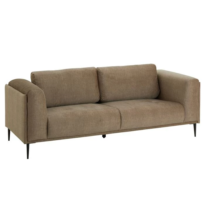 CARO-Möbel Sofa MAGNA Dreisitzer, Samt In Mocca 3 CARO-Möbel Sofa MAGNA Dreisitzer, Samt In Mocca