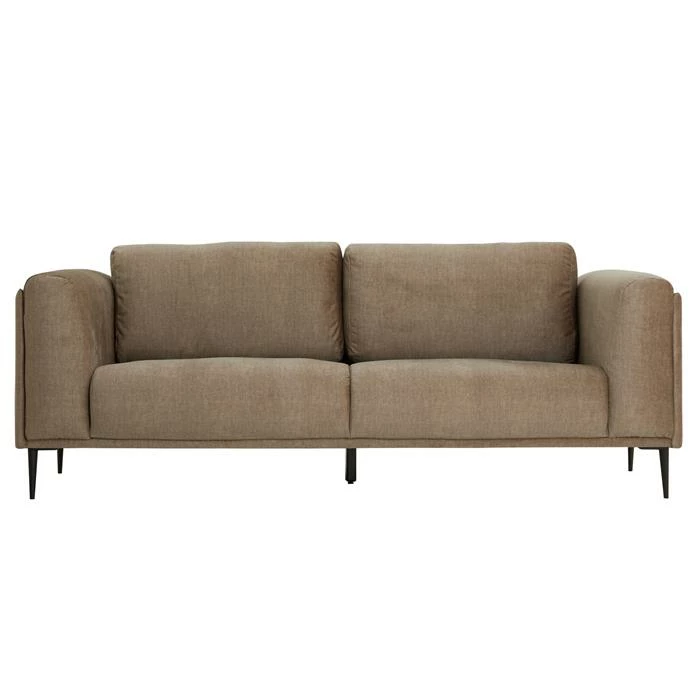 CARO-Möbel Sofa MAGNA Dreisitzer, Samt In Mocca 4 CARO-Möbel Sofa MAGNA Dreisitzer, Samt In Mocca – Bild 2