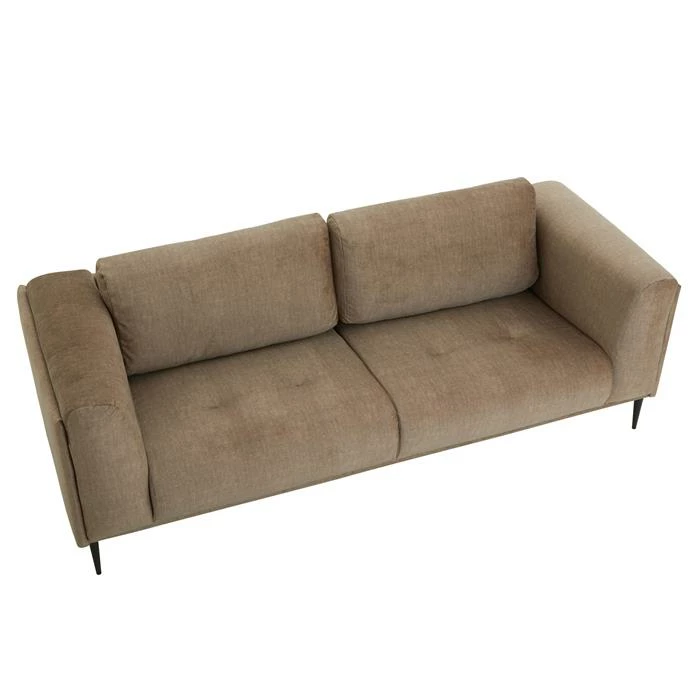 CARO-Möbel Sofa MAGNA Dreisitzer, Samt In Mocca 5 CARO-Möbel Sofa MAGNA Dreisitzer, Samt In Mocca – Bild 3