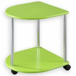 IDIMEX Beistelltisch FELINA Mit Rollen In Grün