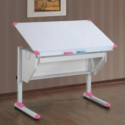 CARO-Möbel Kinderschreibtisch PHILIPP Neigbar Und Höhenverstellbar, Weiß -Betten & Zubehör Verkäufe 93687 8