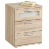 CARO-Möbel Nachttisch MARY Sonoma Eiche Mit 3 Schubladen -Betten & Zubehör Verkäufe 93757 0