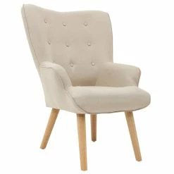 CARO-Möbel Polstersessel AMSTERDAM Stoffbezug In Beige