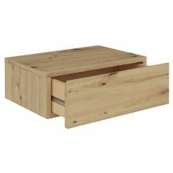 CARO-Möbel Hängende Nachtkommode ANNE Mit 1 Schublade, Asteiche
