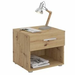 CARO-Möbel Nachttisch MARY Asteiche Mit Schublade