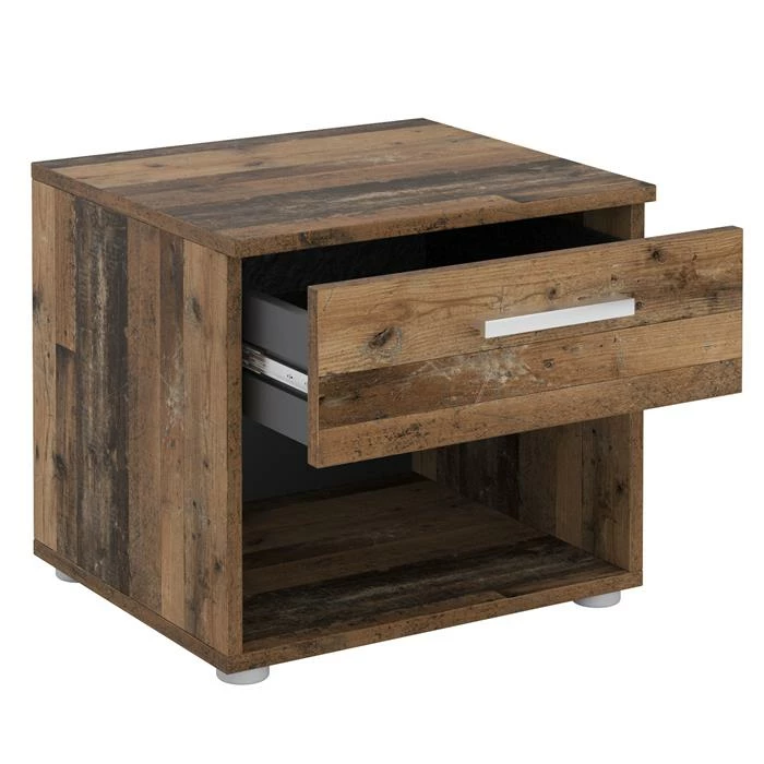 CARO-Möbel Nachttisch MARY Old Style Mit Schublade 4 CARO-Möbel Nachttisch MARY Old Style Mit Schublade – Bild 2