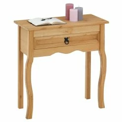 CARO-Möbel Konsole SALSA, Kiefer Massiv, Mit 1 Schublade, Mexiko