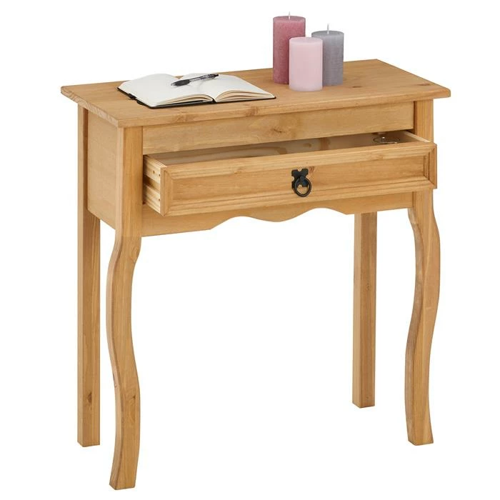 CARO-Möbel Konsole SALSA, Kiefer Massiv, Mit 1 Schublade, Mexiko 6 CARO-Möbel Konsole SALSA, Kiefer Massiv, Mit 1 Schublade, Mexiko – Bild 4