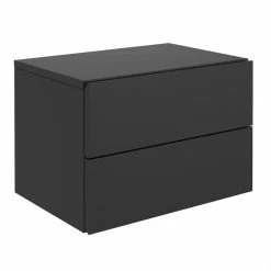 CARO-Möbel Wandregal Nachtschrank ANNI Mit 2 Schubladen In Schwarz -Betten & Zubehör Verkäufe 94496 1