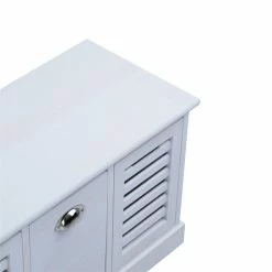 CARO-Möbel Sitzbank TRIENT In Weiß, 3 Schubkästen -Betten & Zubehör Verkäufe 94604 SansC 04