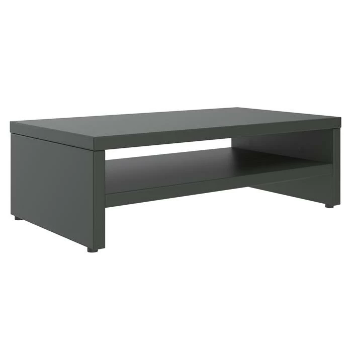 CARO-Möbel Monitorständer SUBIDA In Grau Mit Ablagefach 5 CARO-Möbel Monitorständer SUBIDA In Grau Mit Ablagefach – Bild 3