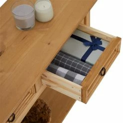 CARO-Möbel Konsolentisch SALSA Kiefer Massiv Mit 2 Schubladen -Betten & Zubehör Verkäufe 94681 5