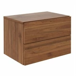 CARO-Möbel Wandregal Nachtschrank ANNI Mit 2 Schubladen In Nussbaum -Betten & Zubehör Verkäufe 94700 1