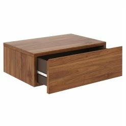 CARO-Möbel Hängende Nachtkommode ANNE 1 Schublade, Nussbaum