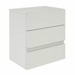 CARO-Möbel Hängeregal Nachtschrank ANNO Mit 3 Schubladen In Weiß