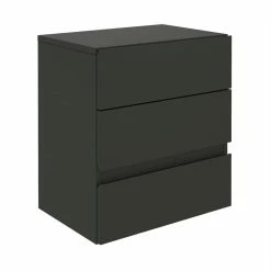 CARO-Möbel Hängeregal Nachtschrank ANNO Mit 3 Schubladen In Schwarz