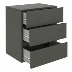 CARO-Möbel Hängeregal Nachtschrank ANNO Mit 3 Schubladen In Grau